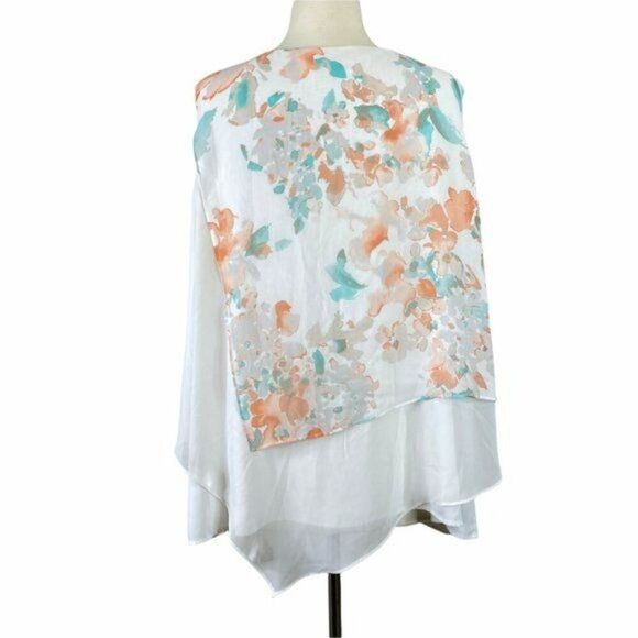 Calvin Klein Floral Tank Blouse Plus Size 1X - Picture 3 of 8